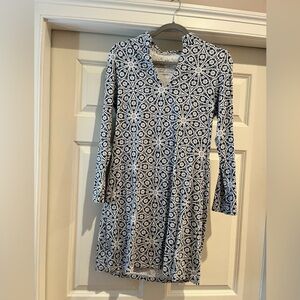 Navy Mahi Gold Dress